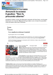 Non fu procurato allarme - Polo Servizi Culturali Abruzzo