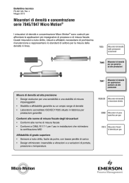 Misuratori di densità e concentrazione serie 7845/7847 Micro Motion®