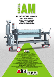 FILTRO FECCIA Risolve molti problemi di filtrazione, dalla feccia di