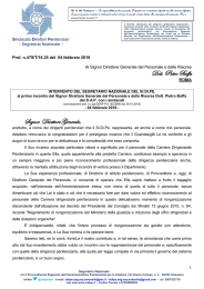 Dott. Pietro Buffa Signor Direttore Generale - Sidipe