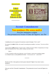 Il secondo comandamento