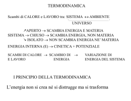 L`energia non si crea né si distrugge ma si trasforma