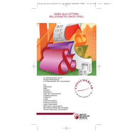 guida alla lettura dell`estratto conto titoli