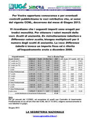 voci: Scatti di anzianità, Ex ristrutturazione tabellare e