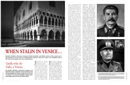 WHEN STALIN IN VENICE…