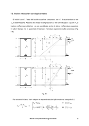 7.2. Sezione rettangolare con doppia armatura Si indichi con A`s l