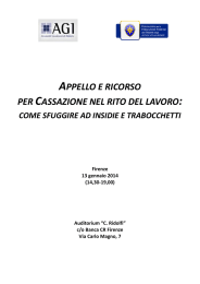 APPELLO E RICO PER CASSAZIONE NEL RITO PPELLO E