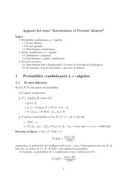 Appunti del corso "Introduzione ai Processi Aleatori" 1 Probabilita