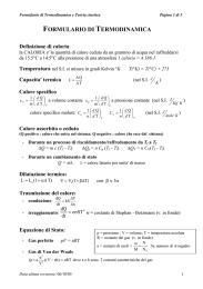 formulario di termodinamica