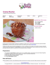 Crema Rocher - Ricette Dolci al Cucchiaio