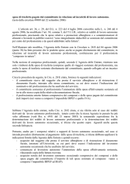spese di trasferta pagate dal committente in relazione ad incarichi di
