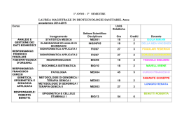 I semestre - Università degli Studi di Udine