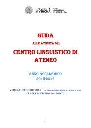 Guida CLA - Centro Linguistico di Ateneo