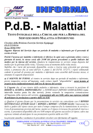 Ripresa servizio dopo Malattia o Infortunio