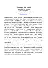 Curriculum Prof Mario Bosco - Universit&agrave; degli studi di Pavia