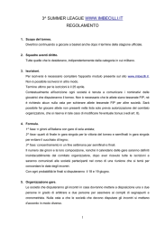 3^ SUMMER LEAGUE WWW.IMBECILLI.IT REGOLAMENTO