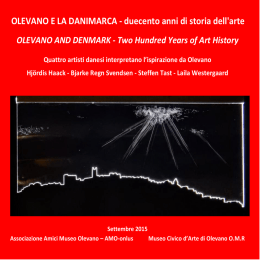OLEVANO E LA DANIMARCA - duecento anni di storia dell`arte