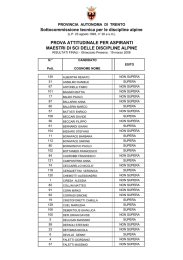 scrutini alp 3 g. - Provincia Autonoma di Trento