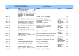 Musica Classica LP