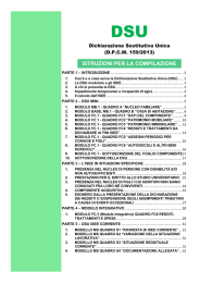 Istruzioni per la compilazione della DSU