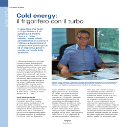 Cold energy: il frigorifero con il turbo