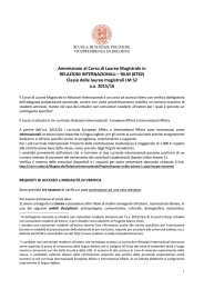 Avviso RILM 15-16 - Università di Bologna