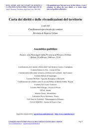 Carta dei diritti e delle rivendicazioni del territorio