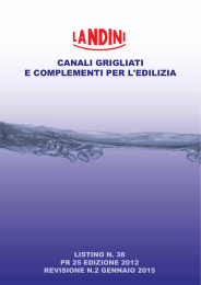 Listino canali grigliati e complementi