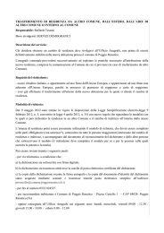 Trasferimento di residenza - Comune di Poggio Renatico