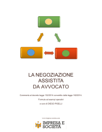 la negoziazione assistita - Ordine Degli Avvocati della Spezia