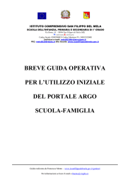 breve guida operativa per l`utilizzo iniziale del portale argo scuola