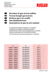Bruciatori di gas ad aria soffiata Forced draught gas