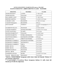 Docenti Liceo - Istituto Marcelline di Bolzano