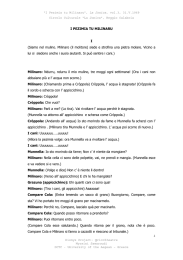 I PEZIMIA TU MILINARU I (Siamo nel mulino. Milinaro (il molitore