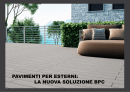 PAVIMENTI PER ESTERNI: LA NUOVA SOLUZIONE BPC