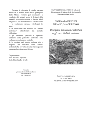 Disciplina dei soldati e catechesi negli eserciti d`età moderna