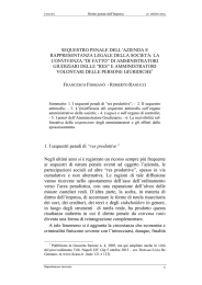 SEQUESTRO PENALE DELL`AZIENDA E RAPPRESENTANZA