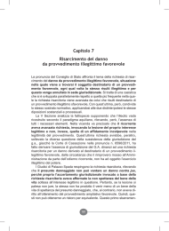 Capitolo 7 Risarcimento del danno da provvedimento illegittimo