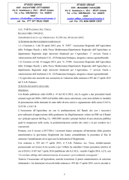 Ricorso n.r.g. 1749 del 2015-Estremi provvedimenti