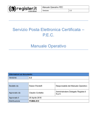 Manuale Operativo PEC