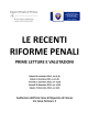 le recenti riforme penali - Camera Penale di Firenze