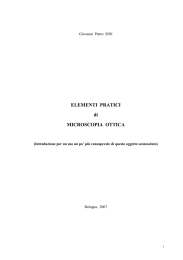 7 - Elementi Pratici di Microscopia Ottica