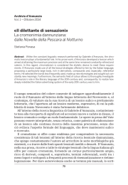 «Il dilettante di sensazioni» La cromonimia dannunziana: dalle