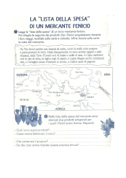 LA “LISTA DELLA SPESA" DI UN MERCANTE FENICIO