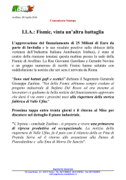 CStampa 08-04 I.I.A - Fismic, vinta un`altra battaglia!