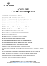 Ernesto nani Curriculum vitae sportivo