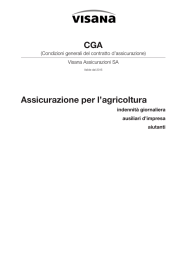 Condizioni generali d`assicurazione Assicurazione per l