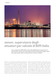 zenon: supervisore degli attuatori per valvole di Biffi Italia