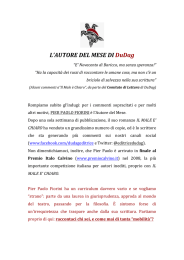 L`AUTORE DEL MESE DI DuDag