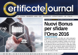 Nuovi Bonus per sfidare l`Orso 2016